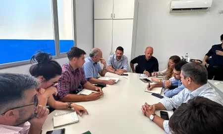 Villa Cañás: Gizzi y su equipo mantuvieron reuniones con funcionario provinciales