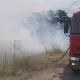 Villa Cañás: Escape de gas e incendio de pastizales en una planta de silos
