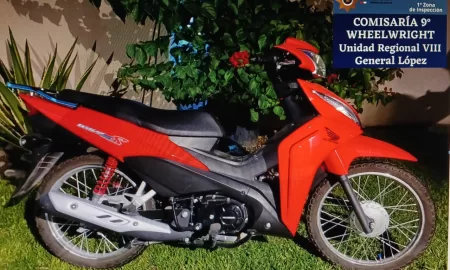 Wheelwright: Arrestaron a un sujeto y recuperaron una moto y pertenencias robadas