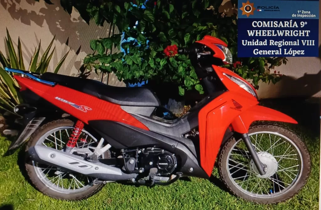 Wheelwright: Arrestaron a un sujeto y recuperaron una moto y pertenencias robadas