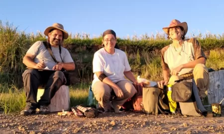 Trabajos arqueológicos en las lagunas de Villa Cañás