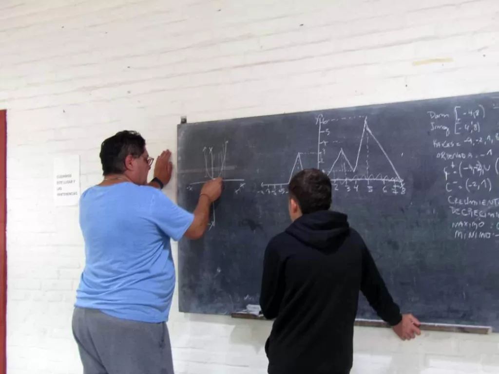 María Teresa: Gran éxito de las clases de apoyo a estudiantes secundarios