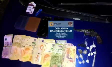 Venado Tuerto: Dos detenidos por portación de arma y tenencia de estupefacientes