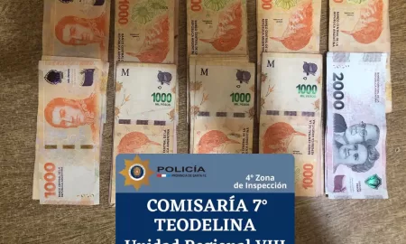 Teodelina: Arrestaron a un sujeto por sustraer dinero de un comercio