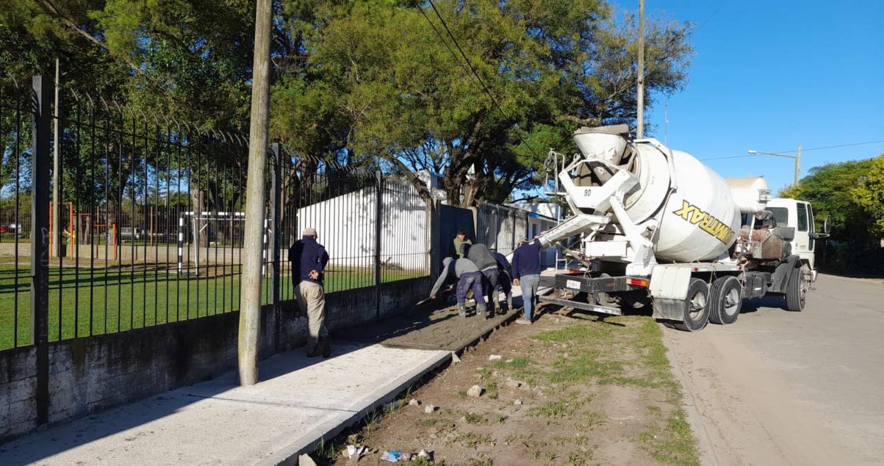 Venado Tuerto: Ejecución de vereda perimetral en el Centro de Salud del Barrio Victoria