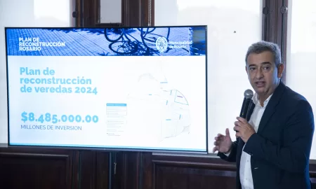 El intendente Javkin presentó un plan intensivo de reparación de veredas en toda la ciudad