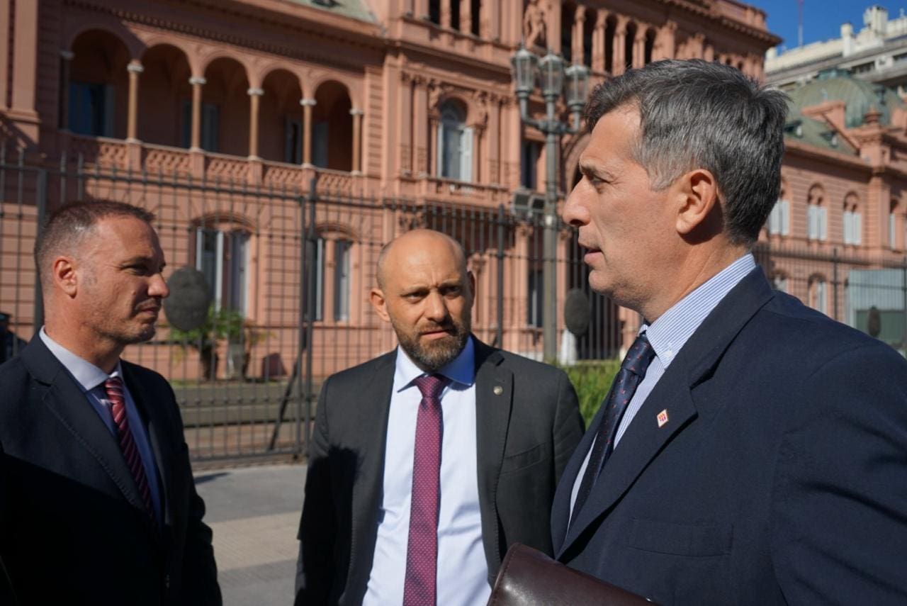 Gestiones de Enrico, Puccini y Olivares para que Nación continúe obras en la provincia