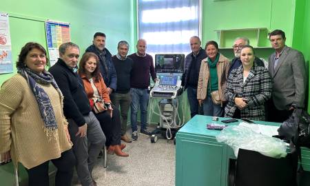 Villa Cañás: Nuevo ecógrafo para el Hospital SAMCo