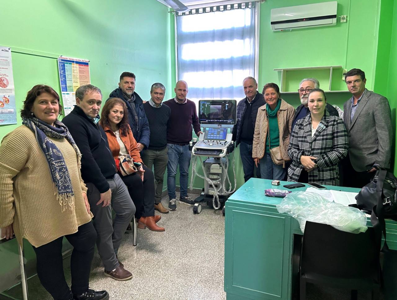 Villa Cañás: Nuevo ecógrafo para el Hospital SAMCo