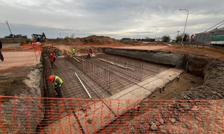 Avances en Chabás: El ministro Enrico visitó la obra hídrica del canal Garello