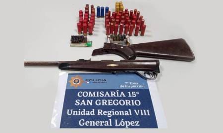 San Gregorio: Tras amenaza de muerte a su ex, detienen a un hombre y secuestran armas de fuego