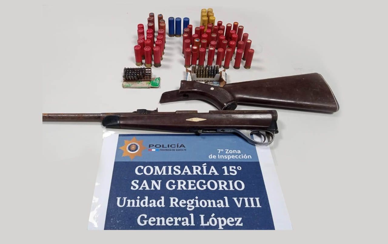 San Gregorio: Tras amenaza de muerte a su ex, detienen a un hombre y secuestran armas de fuego