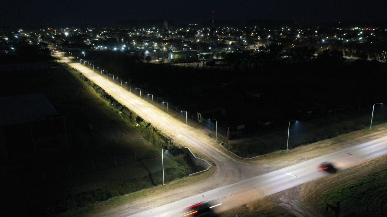Santa Isabel: Giorgis avanza con la iluminación LED en los accesos principales