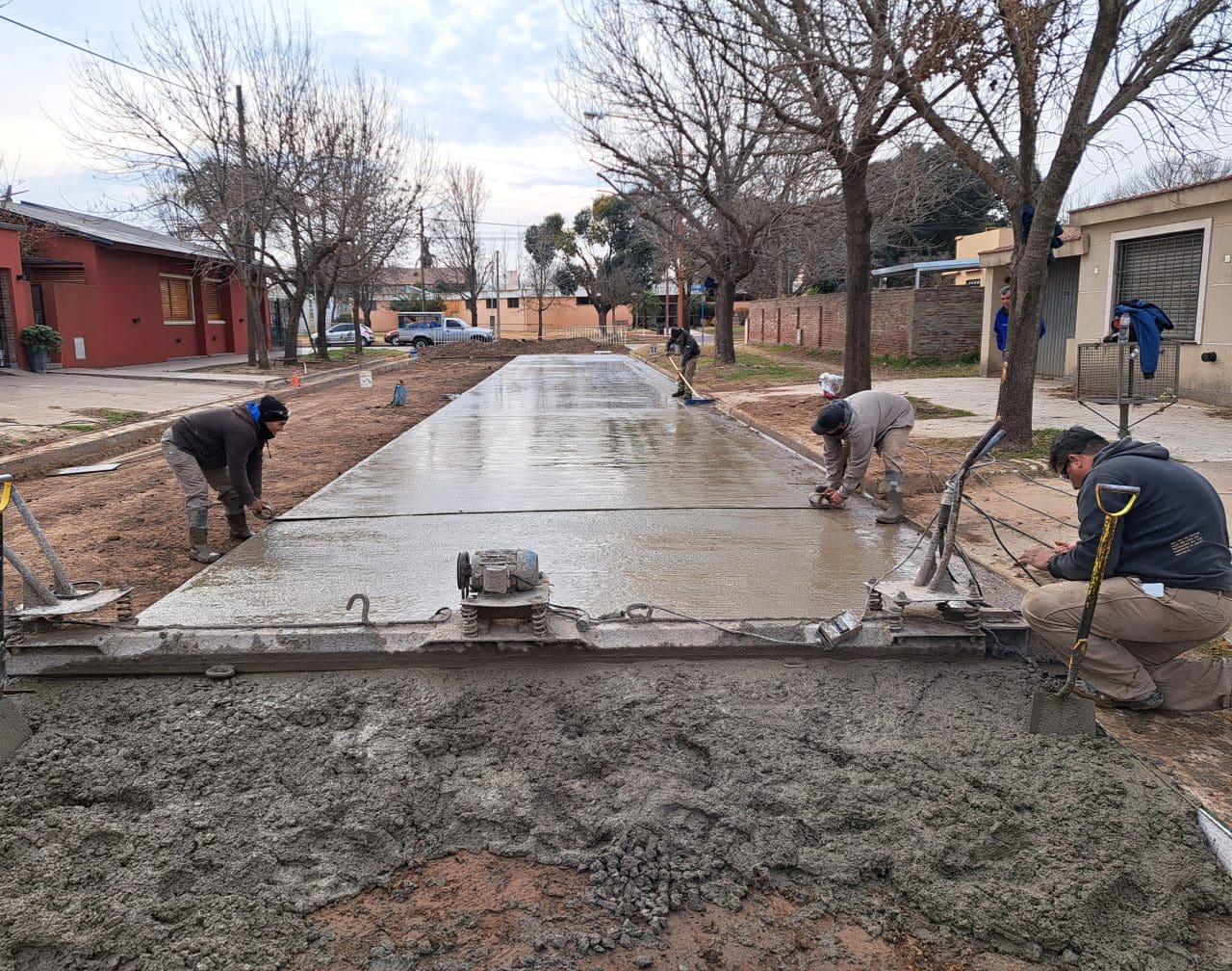 Villa Cañás: El municipio avanza con la pavimentación de más calles