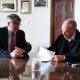 Villa Cañás: Gizzi firmó un convenio del Plan Incluir para la segunda etapa de recambio a luminarias LED
