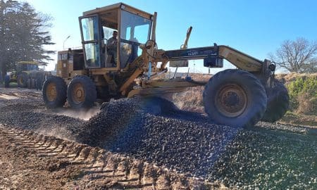 Villa Cañás: Caminos Productivos, comenzaron los trabajos en la Ruta 7S