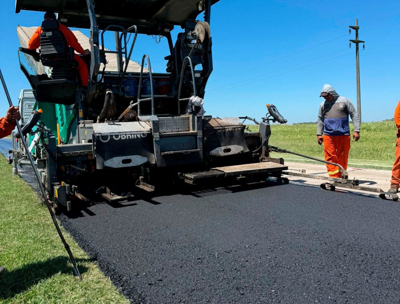 Del hormigón al asfalto: Enrico informó cómo avanza la repavimentación de Ruta 94