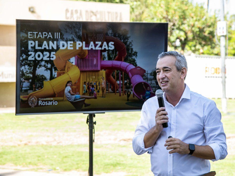 Javkin presentó el Plan de Plazas 2025: El municipio renueva 27 espacios públicos en todos los distritos