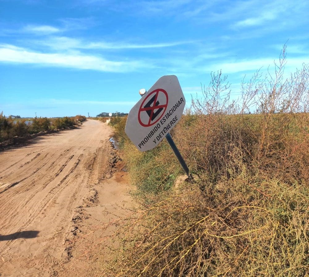 Villa Cañás: Vandalizaron carteles viales en el Puente Grigera