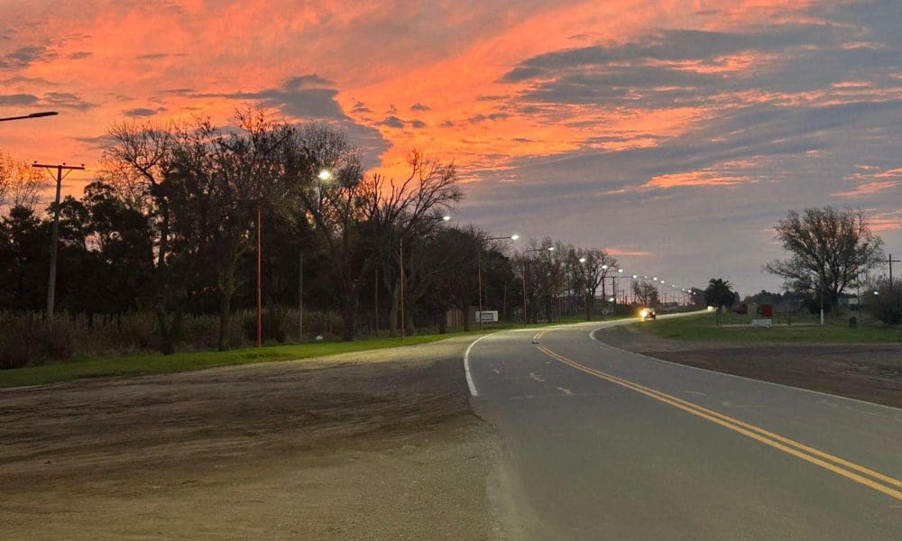 Ruta Provincial 15: El acceso de Sancti Spíritu ya cuenta con nueva iluminación LED
