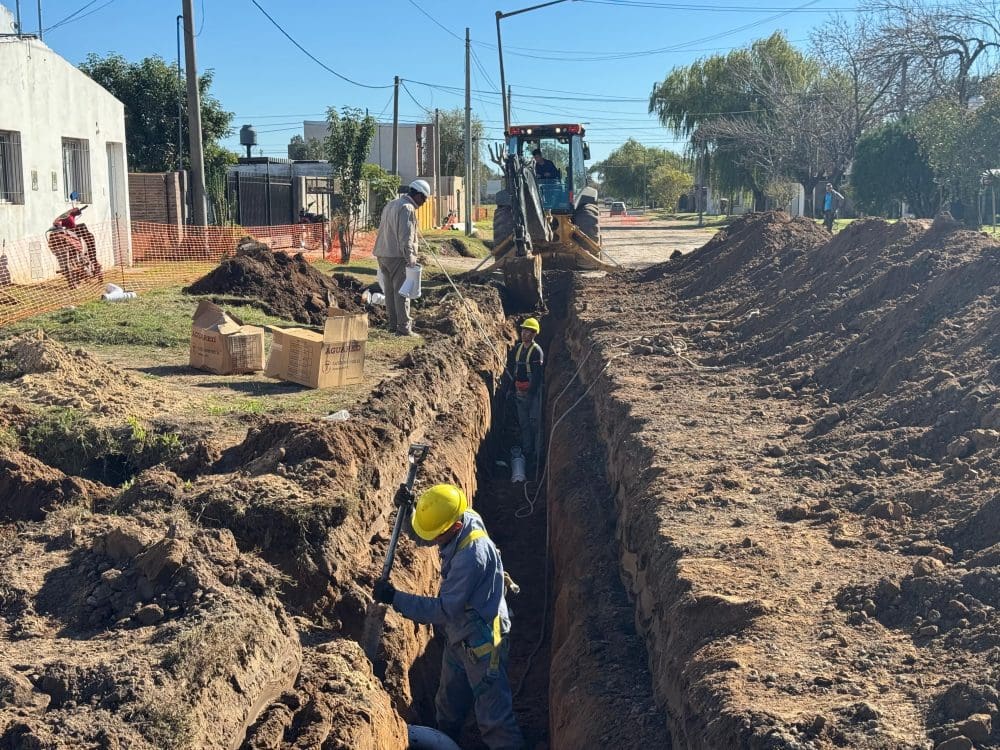 Venado Tuerto: Avanza a buen ritmo la ampliación de redes cloacales