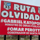 Ruta olvidada: Aparece misterioso cartel a la vera de la Ruta 33 reclamando por la autopista