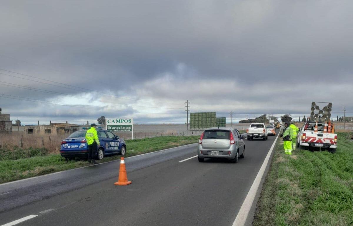Refuerzan la asistencia en rutas provinciales y nacionales tras las intensas lluvias