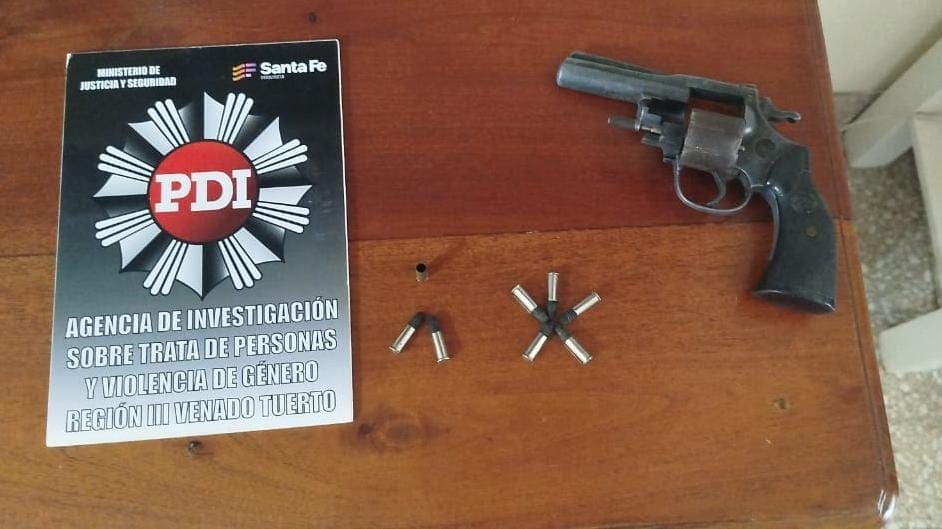 Venado Tuerto: PDI detuvo a un hombre y secuestró un arma de fuego