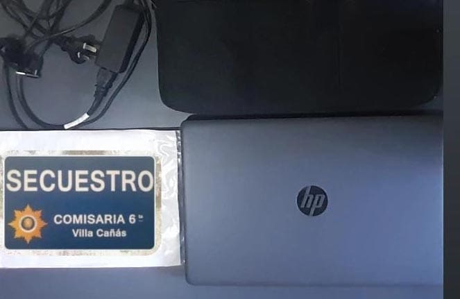 Villa Cañás: Recuperan una notebook tras haber sido robada