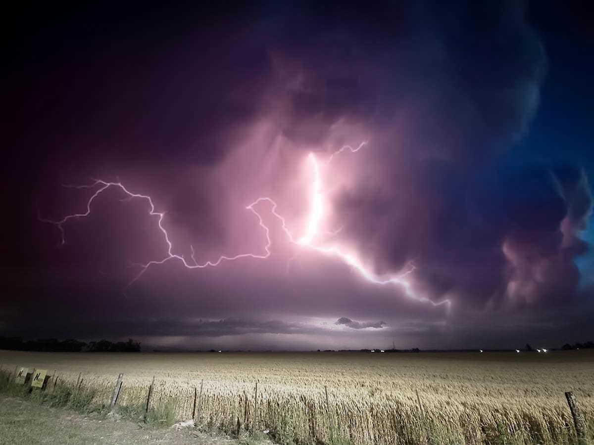 Alerta amarilla por fuertes tormentas en el sur santafesino