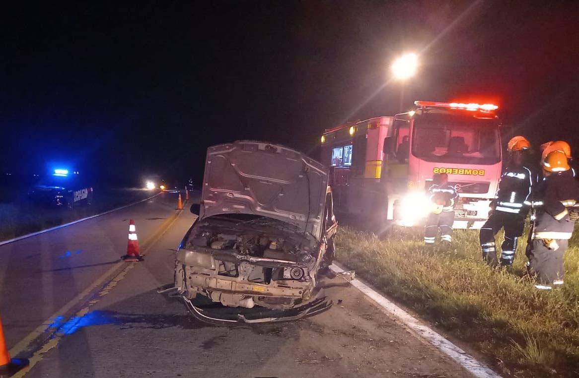 Teodelina: Tres personas heridas en un choque frontal sobre la Ruta 94