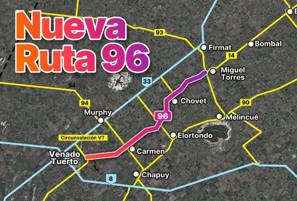 Licitan los últimos tramos de la Ruta 96 y se inicia el pavimentado de la ruta a San Francisco