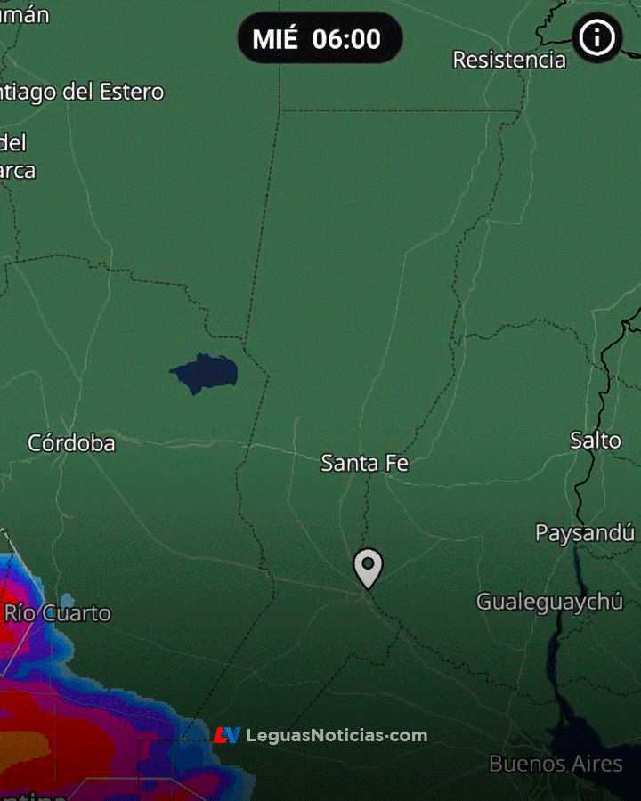 Alerta amarilla: Tormentas fuertes en Santa Fe y luego llega el alivio