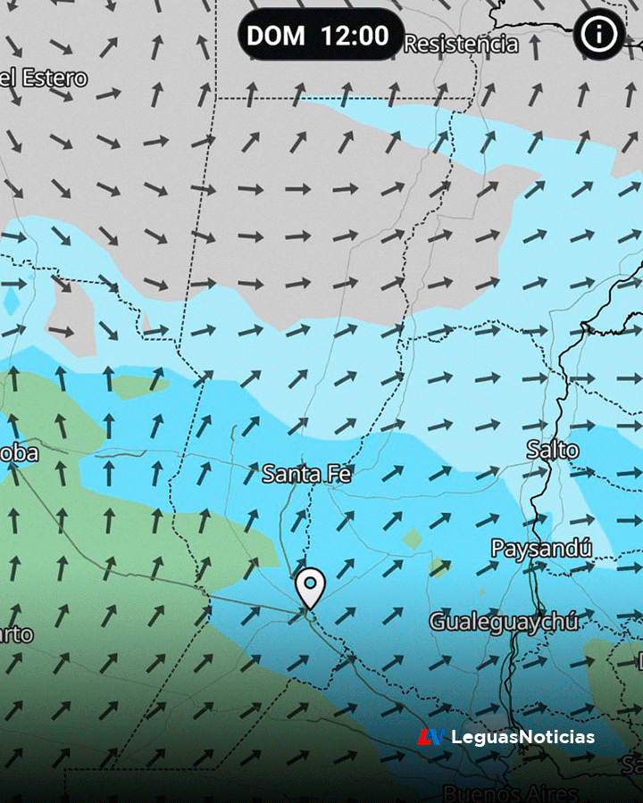 Alerta por vientos fuertes: Ráfagas de hasta 90 km/h y brusco descenso de temperatura