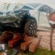 Villa Cañás: Choque contra las letras del acceso un hombre fue hospitalizado