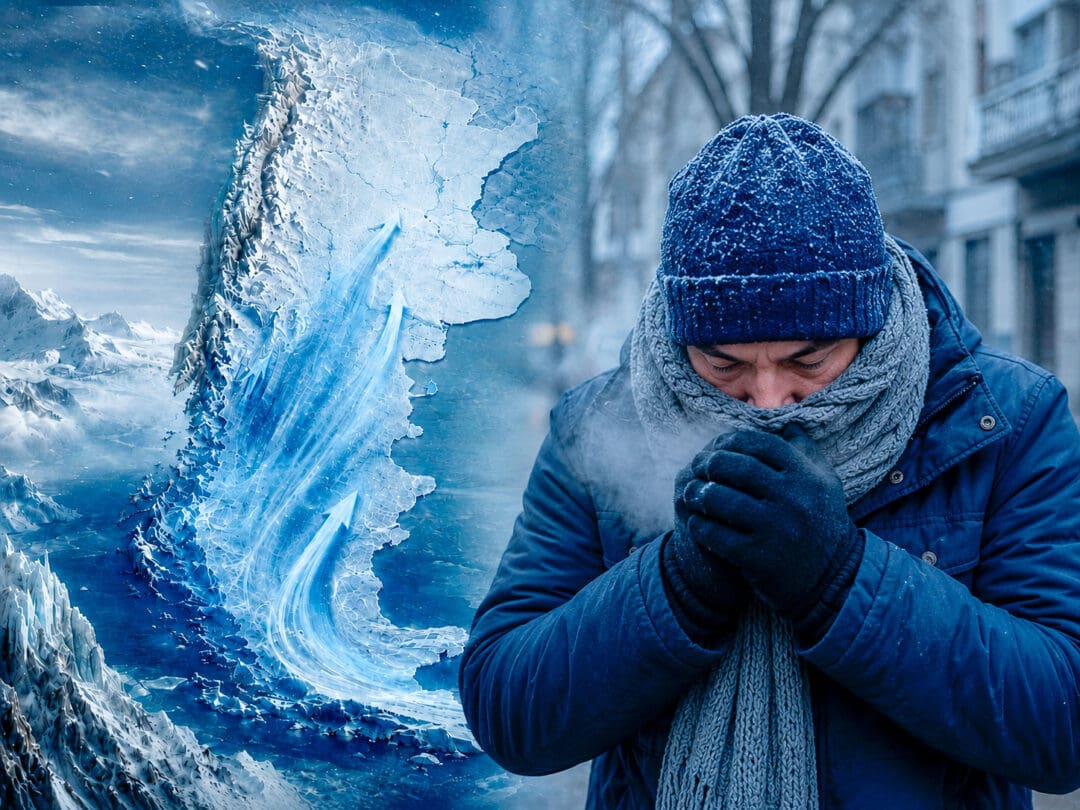 Frío polar en Argentina con mínimas bajo cero en Santa Fe