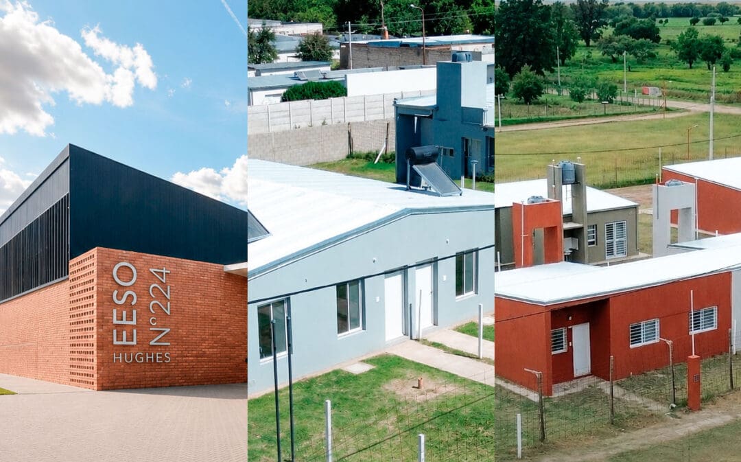 General López: La Provincia inaugura una escuela, entrega viviendas y escrituras