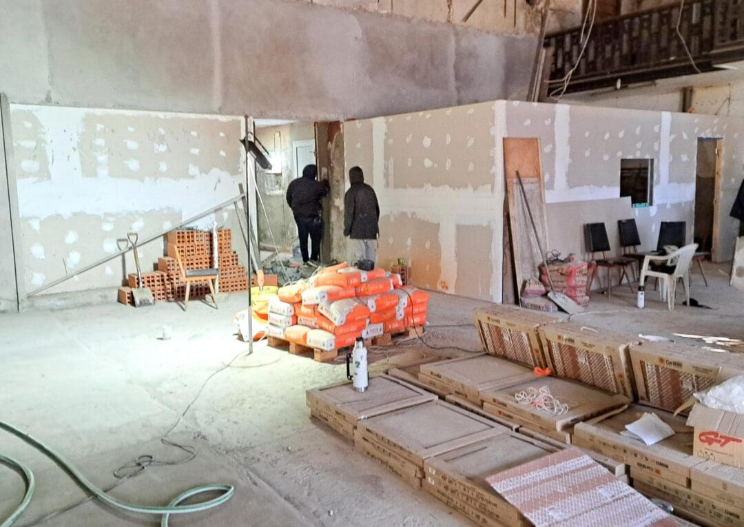 Villa Cañás: Avanzan los trabajos de restauración y puesta en valor de El Torreón