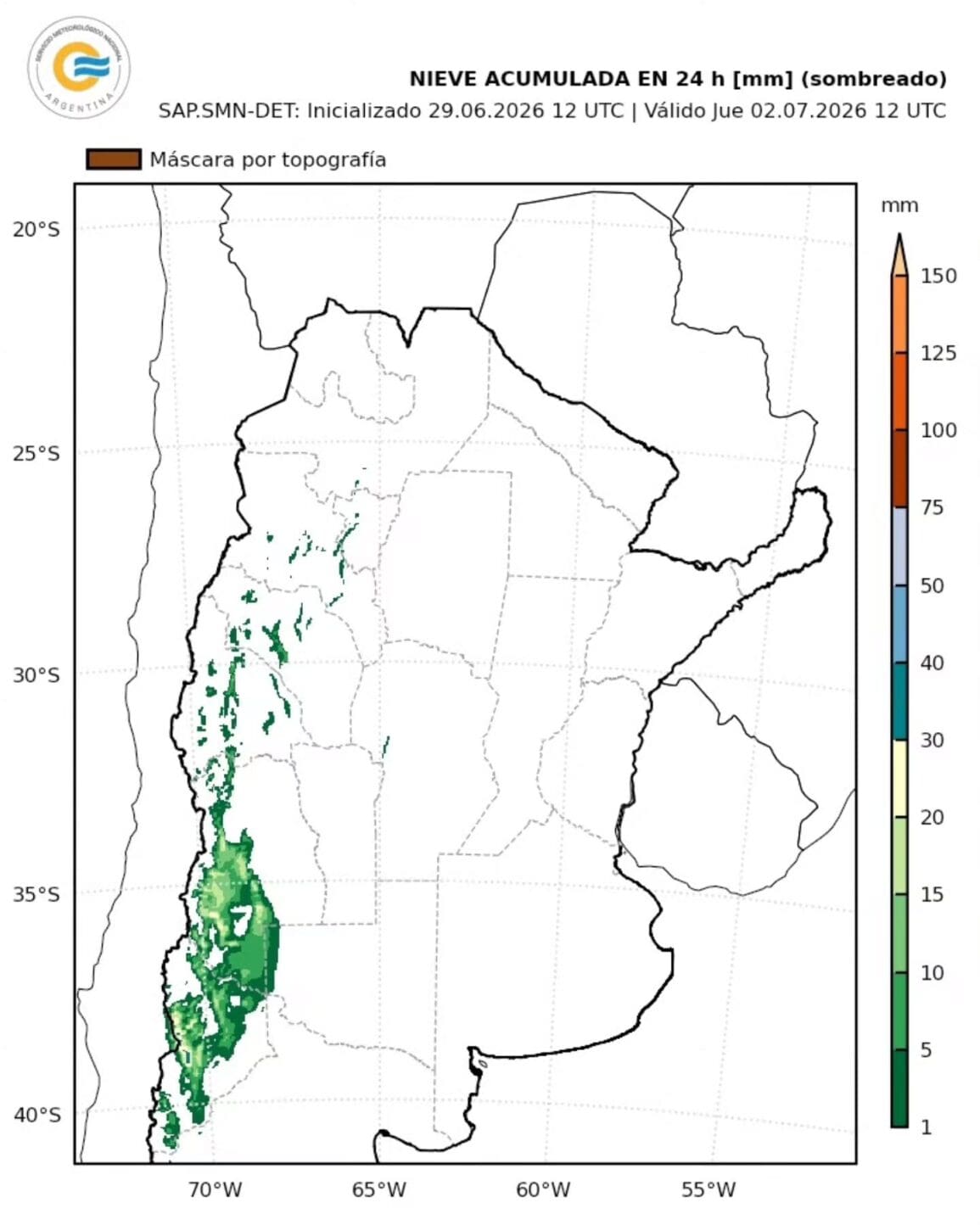 Frío polar en Argentina con mínimas bajo cero en Santa Fe